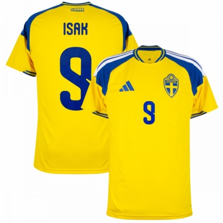 Camisola Suécia Isak 9 1º Equipamento Mundial 2026 Manga Curta