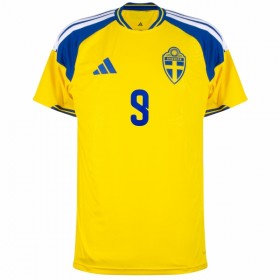 Camisola Suécia Isak 9 1º Equipamento Mundial 2026 Manga Curta