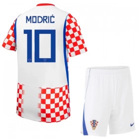 Camisola Croácia Modrić 10 Criança 1º Equipamento Mundial 2026 Manga Curta