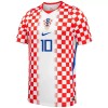 Camisola Croácia Modrić 10 Criança 1º Equipamento Mundial 2026 Manga Curta