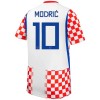 Camisola Croácia Modrić 10 Criança 1º Equipamento Mundial 2026 Manga Curta