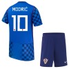 Camisola Croácia Modrić 10 Criança 2º Equipamento Mundial 2026 Manga Curta