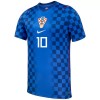 Camisola Croácia Modrić 10 Criança 2º Equipamento Mundial 2026 Manga Curta