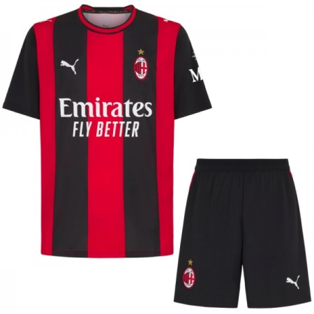 Camisola AC Milan Criança 1º Equipamento 2026-27 Manga Curta