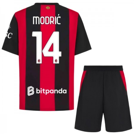 Camisola AC Milan Modrić 14 Criança 1º Equipamento 2026-27 Manga Curta