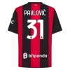 Camisola AC Milan Pavlovic 31 1º Equipamento 2026-27 Manga Curta