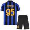 Camisola Inter de Milão Bastoni 95 Criança 1º Equipamento 2026-27 Manga Curta