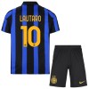 Camisola Inter de Milão Lautaro 10 Criança 1º Equipamento 2026-27 Manga Curta