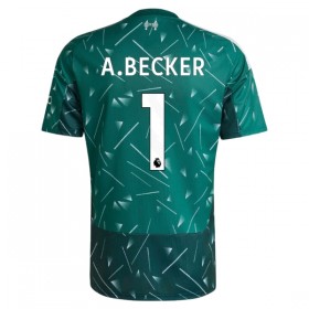 Camisola Liverpool A. Becker 1 Guarda Redes 1º Equipamento 2026-27 Verde Manga Curta