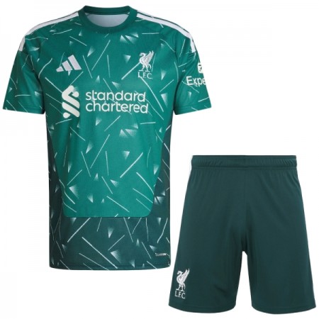 Camisola Liverpool Guarda Redes Criança 1º Equipamento 2026-27 Verde Manga Curta