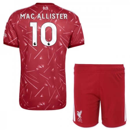 Camisola Liverpool Mac Allister 10 Criança 1º Equipamento 2026-27 Manga Curta
