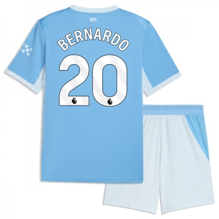 Camisola Manchester City Bernardo 20 Criança 1º Equipamento 2026-27 Manga Curta