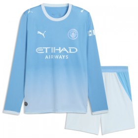 Camisola Manchester City Criança 1º Equipamento 2026-27 Manga Comprida