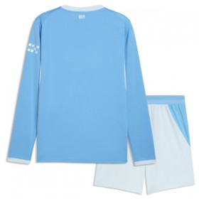 Camisola Manchester City Criança 1º Equipamento 2026-27 Manga Comprida