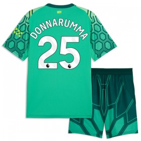 Camisola Manchester City Donnarumma 25 Guarda Redes Criança 1º Equipamento 2026-27 Verde Manga Curta