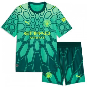 Camisola Manchester City Donnarumma 25 Guarda Redes Criança 1º Equipamento 2026-27 Verde Manga Curta