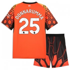 Camisola Manchester City Donnarumma 25 Guarda Redes Criança 3º Equipamento 2026-27 Laranja Manga Curta