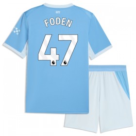 Camisola Manchester City Foden 47 Criança 1º Equipamento 2026-27 Manga Curta