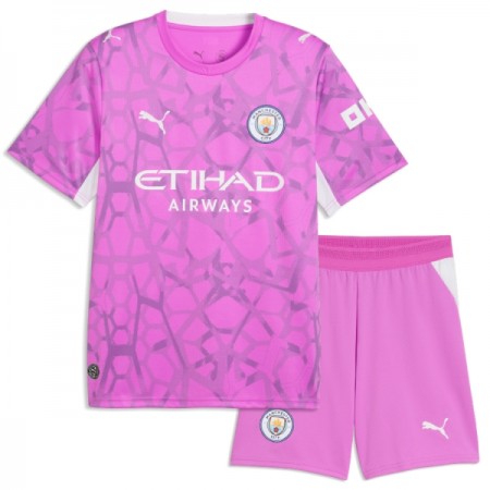 Camisola Manchester City Guarda Redes Criança 2º Equipamento 2026-27 Rosa Manga Curta