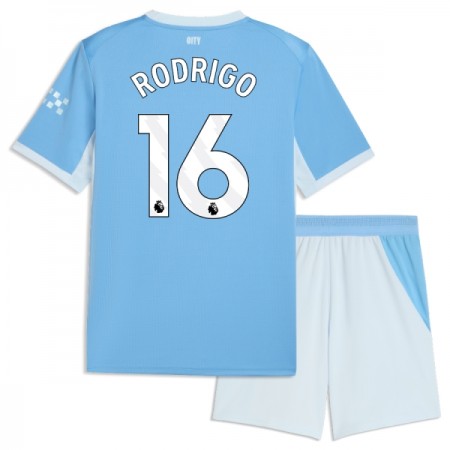 Camisola Manchester City Rodrigo 16 Criança 1º Equipamento 2026-27 Manga Curta