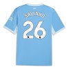 Camisola Manchester City Savinho 26 1º Equipamento 2026-27 Manga Curta