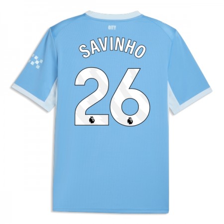 Camisola Manchester City Savinho 26 1º Equipamento 2026-27 Manga Curta