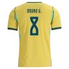 Camisola Brasil Bruno Guimaraes 8 1º Equipamento Mundial 2026 Manga Curta