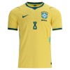 Camisola Brasil Bruno Guimaraes 8 1º Equipamento Mundial 2026 Manga Curta