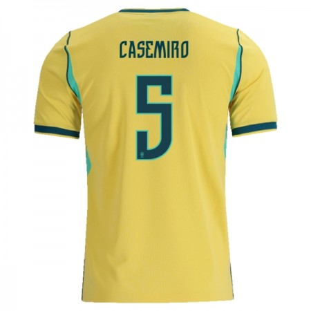Camisola Brasil Casemiro 5 1º Equipamento Mundial 2026 Manga Curta