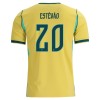 Camisola Brasil Estevao 20 1º Equipamento Mundial 2026 Manga Curta
