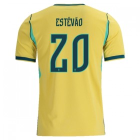 Camisola Brasil Estevao 20 1º Equipamento Mundial 2026 Manga Curta