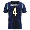 Camisola Brasil Marquinhos 4 2º Equipamento Mundial 2026 Manga Curta
