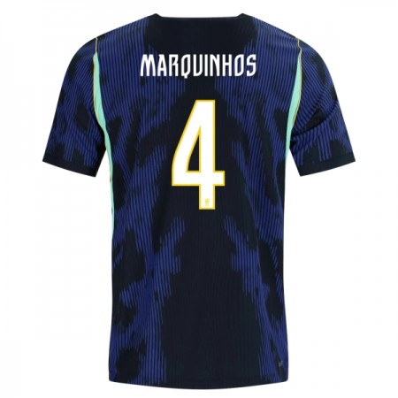 Camisola Brasil Marquinhos 4 2º Equipamento Mundial 2026 Manga Curta