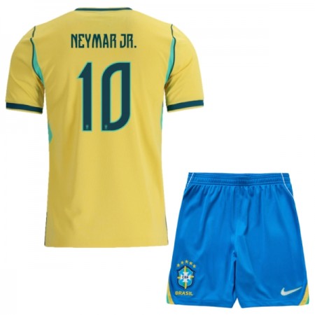 Camisola Brasil Neymar JR 10 Criança 1º Equipamento Mundial 2026 Manga Curta