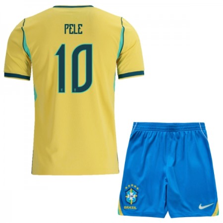 Camisola Brasil Pele 10 Criança 1º Equipamento Mundial 2026 Manga Curta