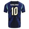 Camisola Brasil Ronaldinho 10 Criança 2º Equipamento Mundial 2026 Manga Curta