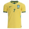 Camisola Brasil Vini JR. 7 Criança 1º Equipamento Mundial 2026 Manga Curta