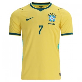 Camisola Brasil Vini JR. 7 Criança 1º Equipamento Mundial 2026 Manga Curta