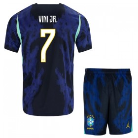 Camisola Brasil Vini JR. 7 Criança 2º Equipamento Mundial 2026 Manga Curta