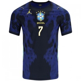 Camisola Brasil Vini JR. 7 Criança 2º Equipamento Mundial 2026 Manga Curta