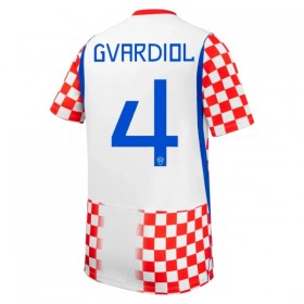 Camisola Croácia Gvardiol 4 1º Equipamento Mundial 2026 Manga Curta