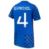 Camisola Croácia Gvardiol 4 2º Equipamento Mundial 2026 Manga Curta