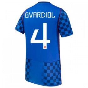 Camisola Croácia Gvardiol 4 2º Equipamento Mundial 2026 Manga Curta