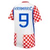 Camisola Croácia Kramaric 9 1º Equipamento Mundial 2026 Manga Curta