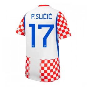 Camisola Croácia P. Sucic 17 1º Equipamento Mundial 2026 Manga Curta