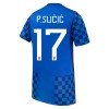 Camisola Croácia P. Sucic 17 2º Equipamento Mundial 2026 Manga Curta