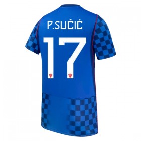 Camisola Croácia P. Sucic 17 2º Equipamento Mundial 2026 Manga Curta