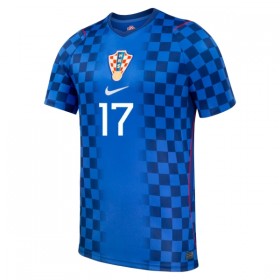 Camisola Croácia P. Sucic 17 2º Equipamento Mundial 2026 Manga Curta