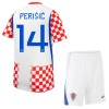 Camisola Croácia Perišić 14 Criança 1º Equipamento Mundial 2026 Manga Curta