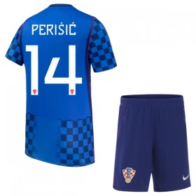 Camisola Croácia Perišić 14 Criança 2º Equipamento Mundial 2026 Manga Curta